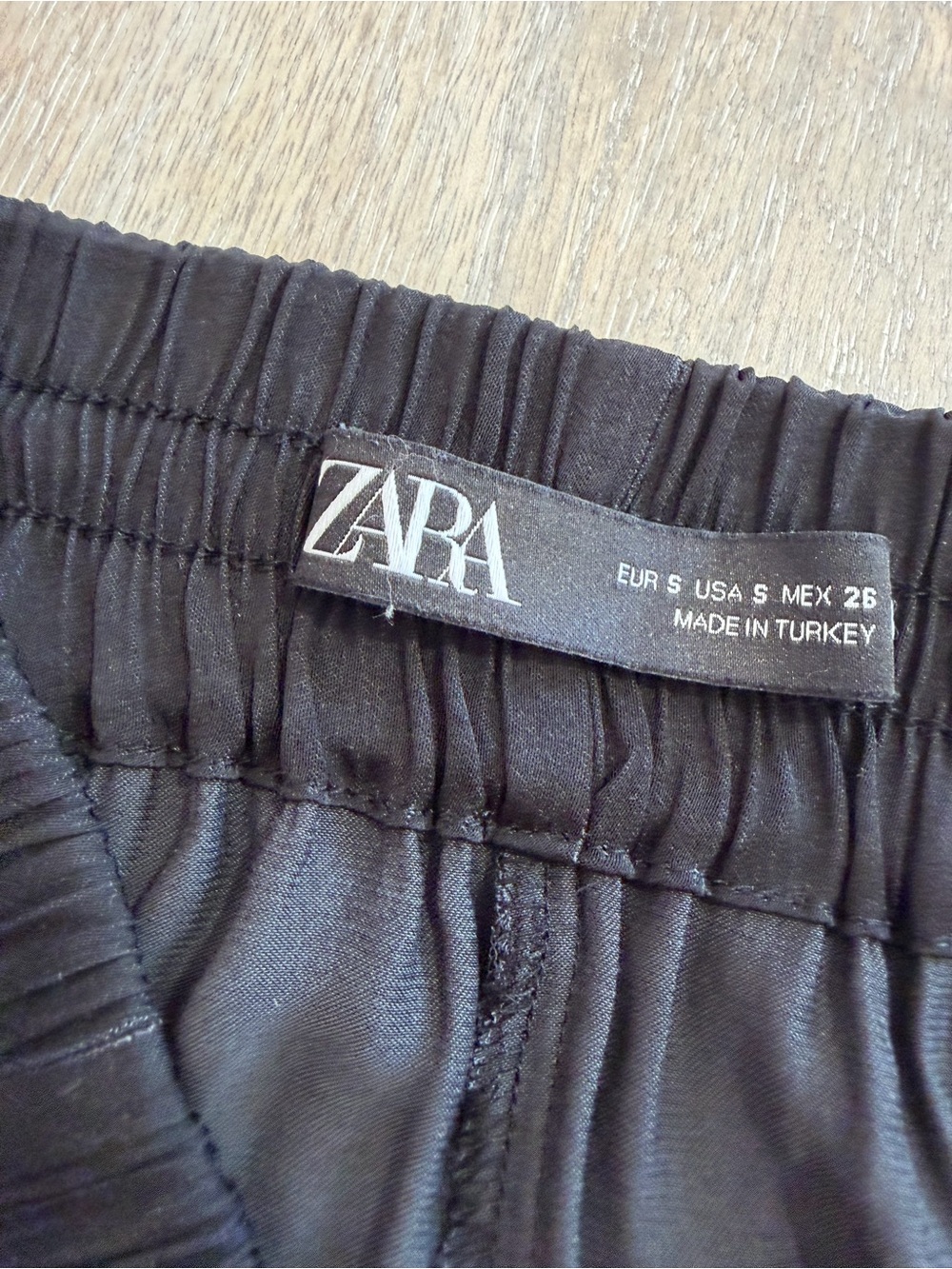 Zara Black Wide-Leg Palazzo Pants - Picture 4 of 6